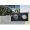 ANDORRA 1,25 EURO 2022 - Kulturerbe aus Andorra - Eichhörnchen und Saint Jean de Caselles
