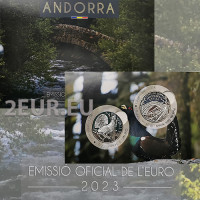ANDORRA 1,25 EURO 2023 - Kulturerbe aus Andorra – Auerhahn und die Brücke von San Antonio de la Grella