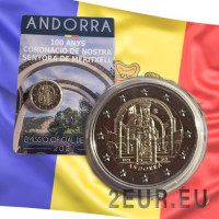 Andorra 2 euro BU Coincard 2021 - 100 Jahre Krönung der Jungfrau von Meritxell & Wir kümmern uns um unsere Senioren
