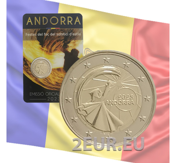 Andorra 2 euro BU coincard 2023 - Sommersonnenwende-Festivals