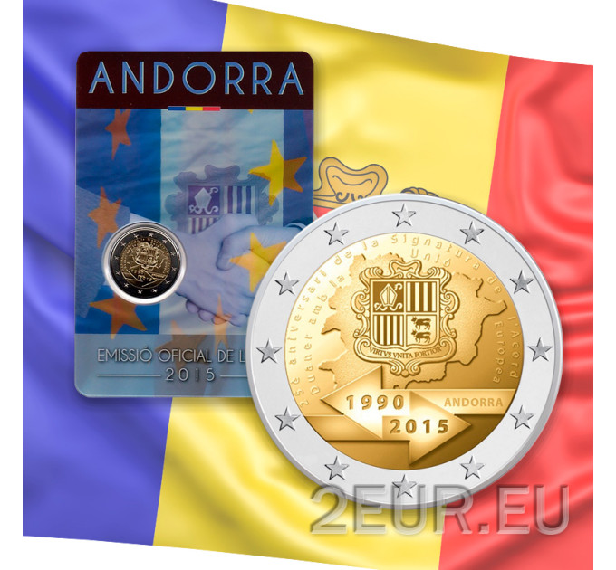 Andorra 2 euro BU coincard 2015 - 25 Jahre Zollunion mit der EU