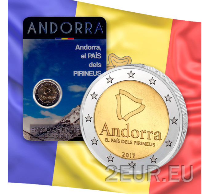 Andorra 2 euro BU coincard 2017 - Das Land in den Pyrenäen