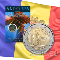 Andorra 2 euro BU coincard 2018 - 25-jähriges Jubiläum der Verfassung von Andorra