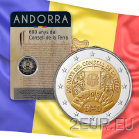 Andorra 2 euro BU coincard 2019/2 - 600 Jahre Parlament von Andorra  