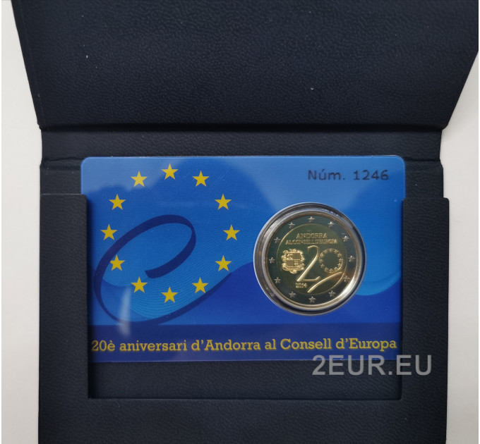 Andorra 2 euro PP 2014 - 20 Jahre im Europarat