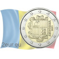 Andorra 2€ UNC 2021 - Wappen Andorras