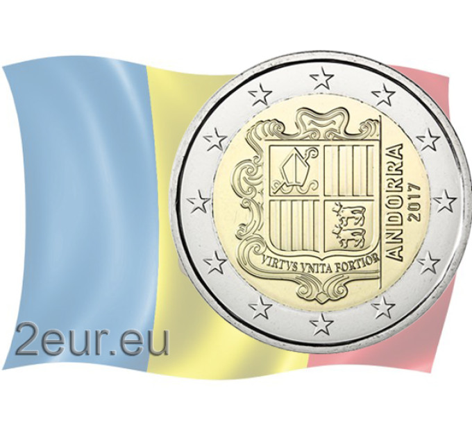 Andorra 2€ UNC 2019 - "Wappen Andorras"
