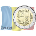Andorra 2€ UNC 2022 - Wappen Andorras