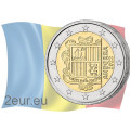 Andorra 2€ UNC 2023 - Wappen Andorras