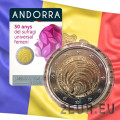 Andorra 2 euro BU coincard 2020 - 50 Jahre Allgemeines Frauenwahlrecht in Andorra
