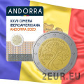 Andorra 2 euro BU coincard 2020 - XXVII. Iberoamerika-Gipel in Andorra