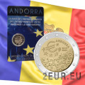 Andorra 2 euro BU coincard 2022 - 10 Jahre Inkrafttreten der Währungsvereinbarung zwischen Andorra und der EU