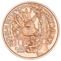 Österreich 10 Euro Münze 2026 - Aufdirndln –  Anpirschen - Horn