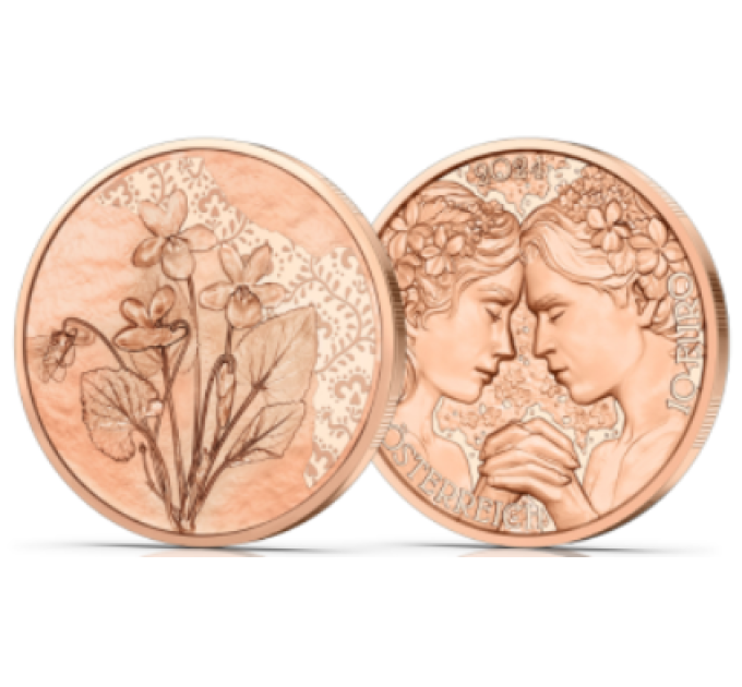 Österreich 10 Euro Münze 2024 - Violett