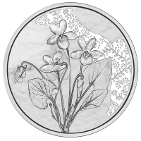 Austria 10 euro Silbermünze 2024 - Violett