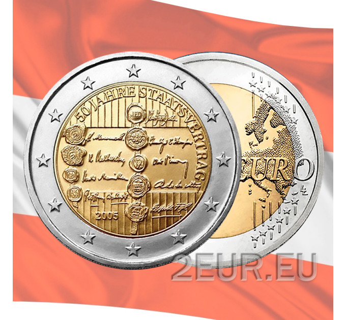 Österreich 2 Euro unz 2005 - 50 Jahre Staatsvertrag