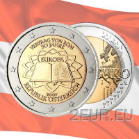 Österreich 2 Euro unz 2007 - 50 Jahre Römische Verträge