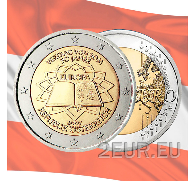 Österreich 2 Euro unz 2007 - 50 Jahre Römische Verträge
