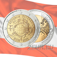 Österreich 2 Euro unz 2012 - 10 Jahre Euro-Bargeld