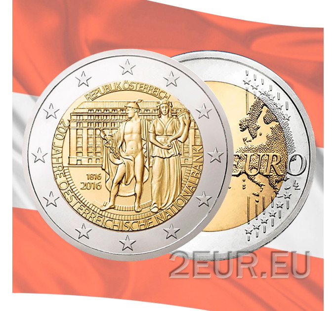 Österreich 2 Euro unz 2016 - 200. Jahrestag der Gründung der Österreichischen Nationalbank