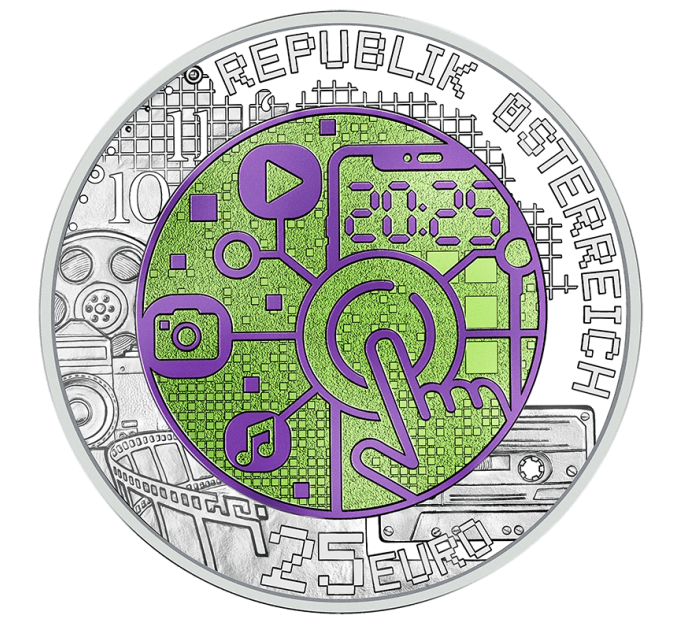 Österreich 25 Euro Silber-Niob-Münze 2025 - Digitalisierung
