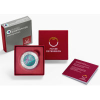 Österreich 25 Euro Silber-Niob-Münze 2026 - Quantenphysik. Wachstumshormon.
