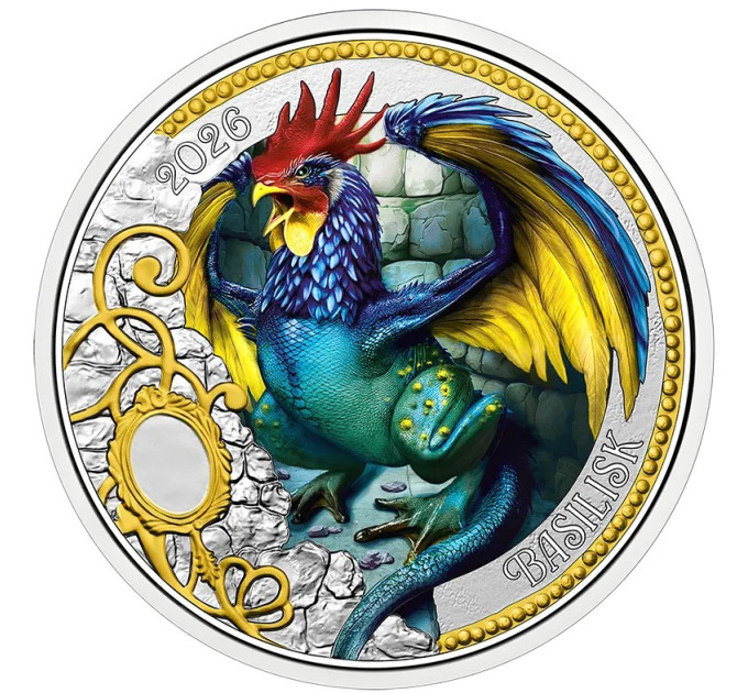 Österreich 3 Euro Münze 2026 - Fabelwesen - Der Basilisk
