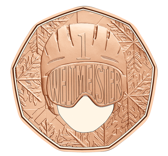 Österreich 5 Euro Münze 2024 - Weltmeister