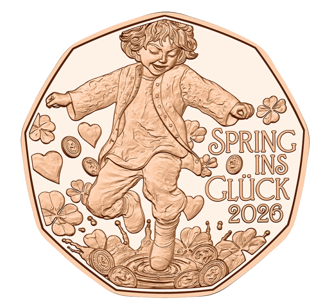 Österreich 5 Euro Münze 2026 - Spring ins Glück