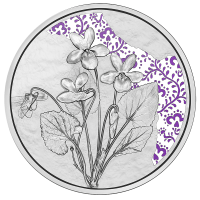 Austria 10 euro Silbermünze PP 2024 - Violett