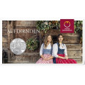 Austria 10 euro Silbermünze 2025 - Aufdirndln – Leinen