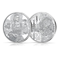 Austria 10 euro Silbermünze 2025 - Aufdirndln – Leinen