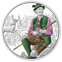 Austria 10 euro Silbermünze PP 2025 - Aufdirndln – Leder