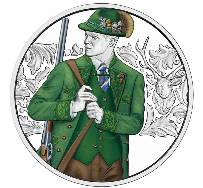 Austria 10 euro Silbermünze PP 2026 - Aufdirndln – Anpirschen - Horn