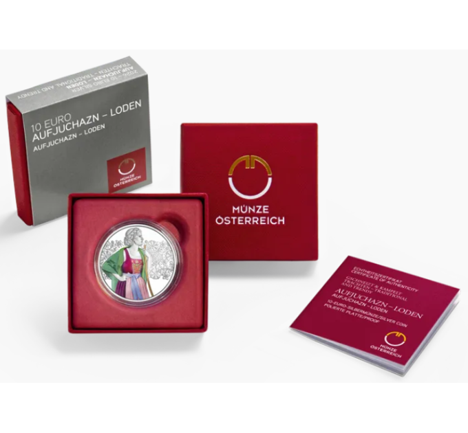 Austria 10 euro Silbermünze PP 2026 - Aufdirndln – Loden