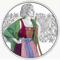 Austria 10 euro Silbermünze PP 2026 - Aufdirndln – Loden