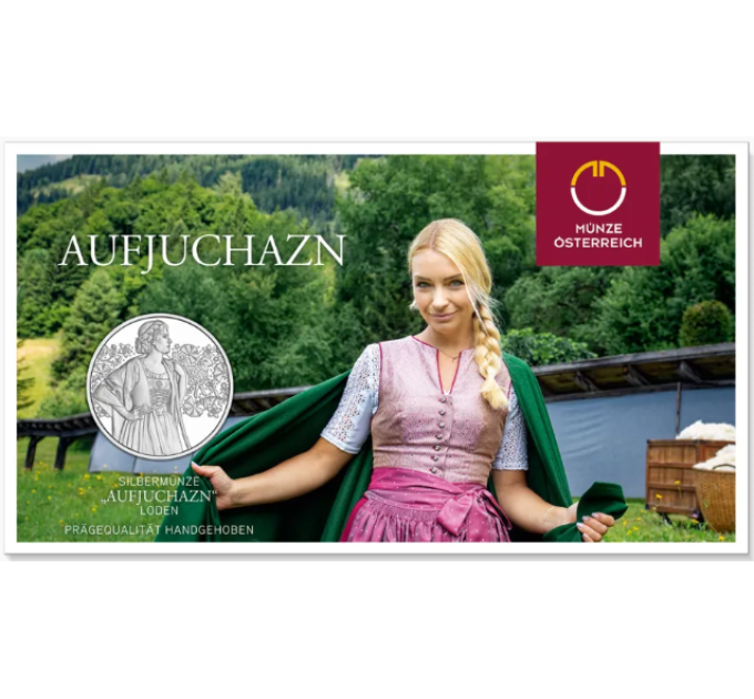 Austria 10 euro Silbermünze 2026 - Aufdirndln – Loden