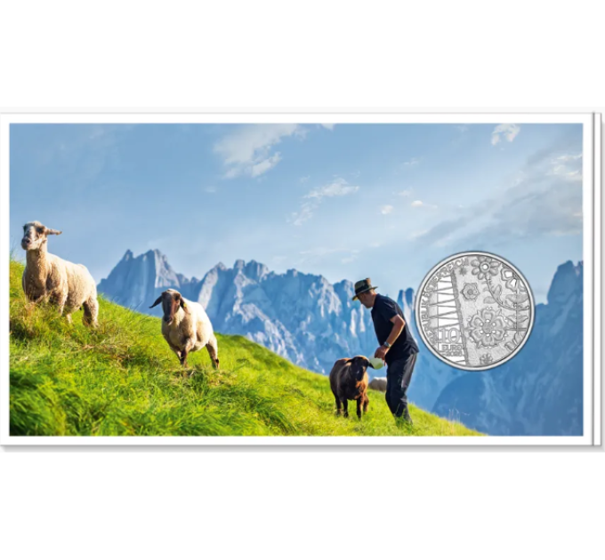 Austria 10 euro Silbermünze 2026 - Aufdirndln – Loden
