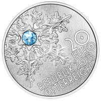 Österreich 20 Euro Silbermünze 2023 – GEHEIMNISSE DES SCHNEES
