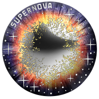 Österreich 20 Euro Silbermünze 2024 – Das unerforschte Universum – Supernova