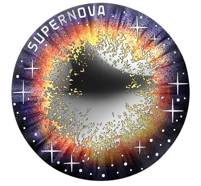 Österreich 20 Euro Silbermünze 2024 – Das unerforschte Universum – Supernova