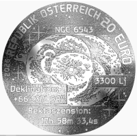 Österreich 20 Euro Silbermünze 2026 – Das unerforschte Universum – Katzenaugennebel