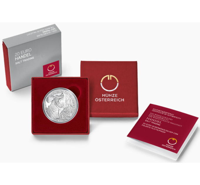 Österreich 20 Euro Silbermünze 2024 – Handel mit Weißgold