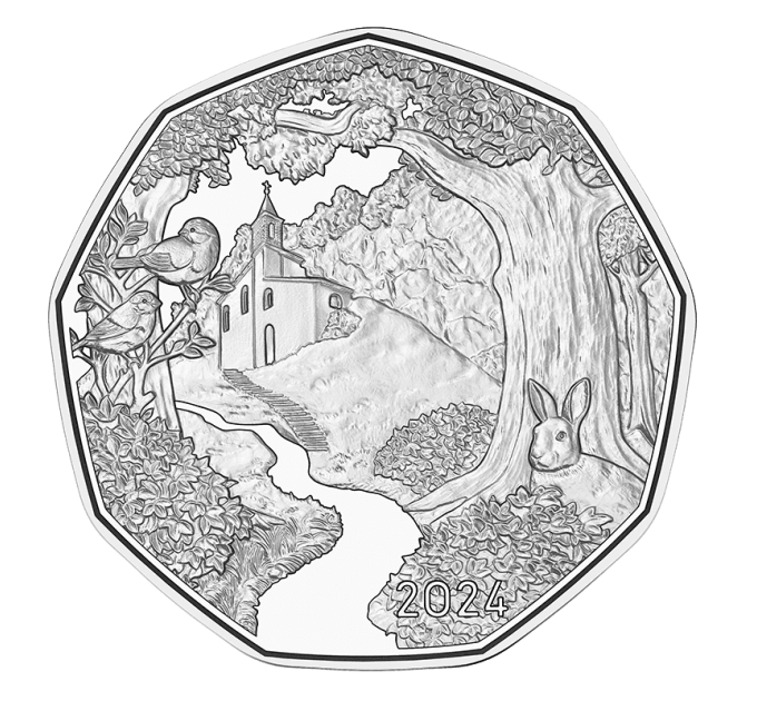 Österreich 5 Euro Silbermünze 2024 - Auf dem Weg