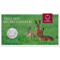 Österreich 5 Euro Silbermünze 2026 - Dürers Hasentrio