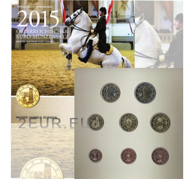 Österreich Euro Kursmünzensatz BU 2015