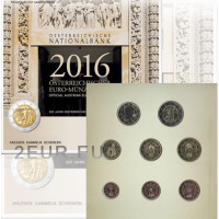 Österreich Euro Kursmünzensatz BU 2016