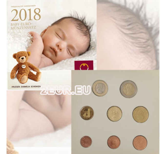 Österreich Euro Kursmünzensatz BU 2018 - BABY -MÜNZENSÄTZE