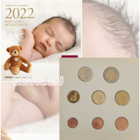 Österreich Euro Kursmünzensatz BU 2022 - BABY -MÜNZENSÄTZE