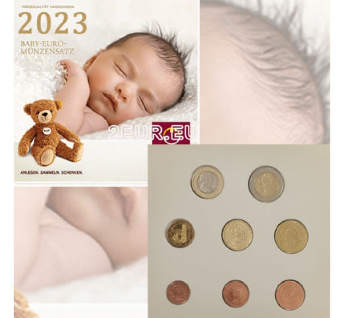 Österreich Euro Kursmünzensatz BU 2023 - BABY -MÜNZENSÄTZE